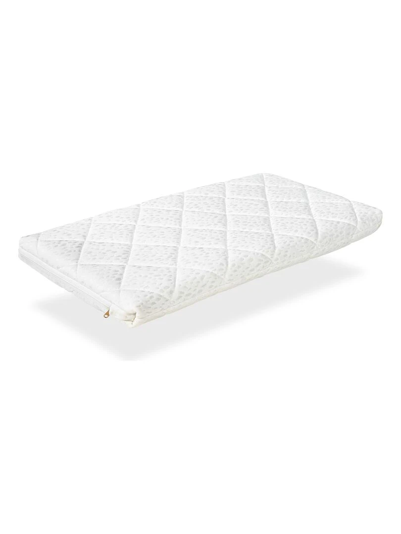 Matelas Bébé Berceau épaisseur 7 CM MINI BABY START Noyau perforé et respirante Blanc