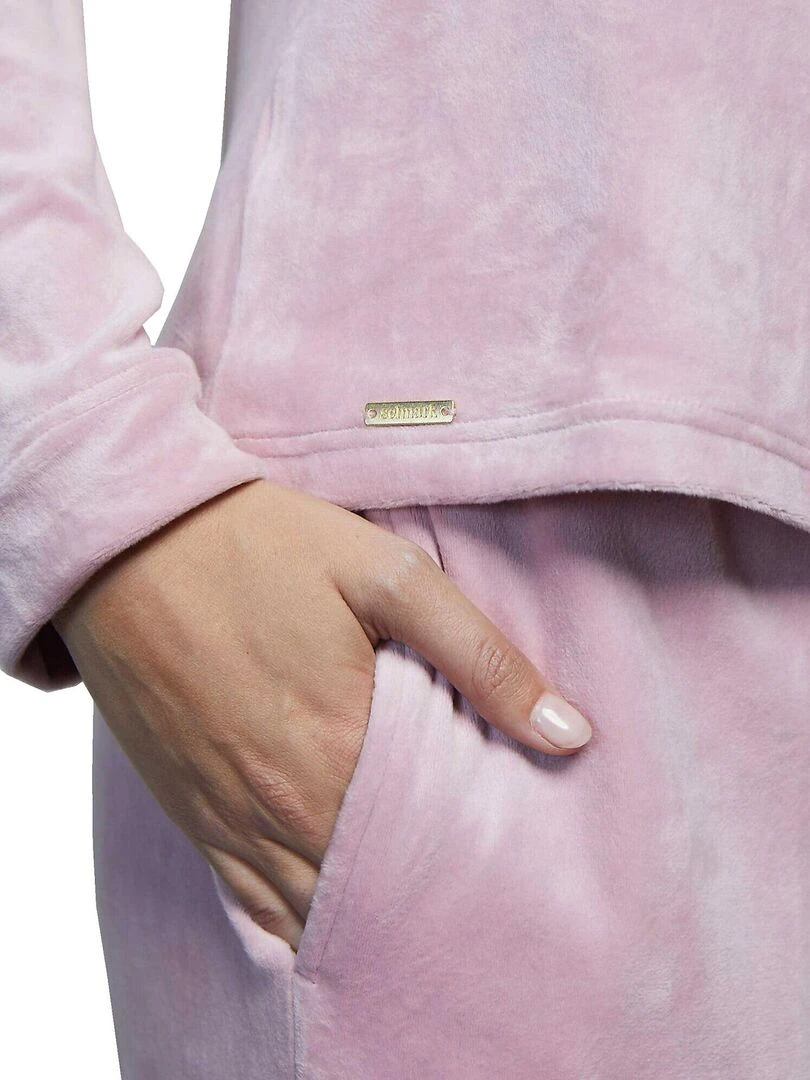 Tenue détente et intérieur pyjama pantalon haut Polar Soft   Rose