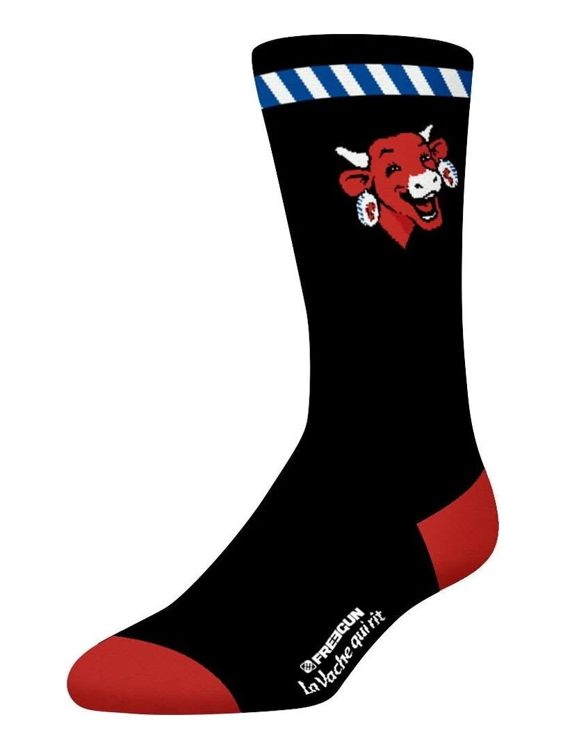Lot de 4 paires de chaussettes homme La Vache Qui Rit Freegun   Gris