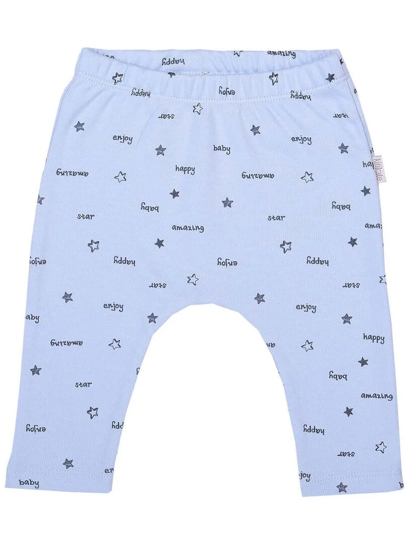 Pantalon legging bébé Enjoy Bleu