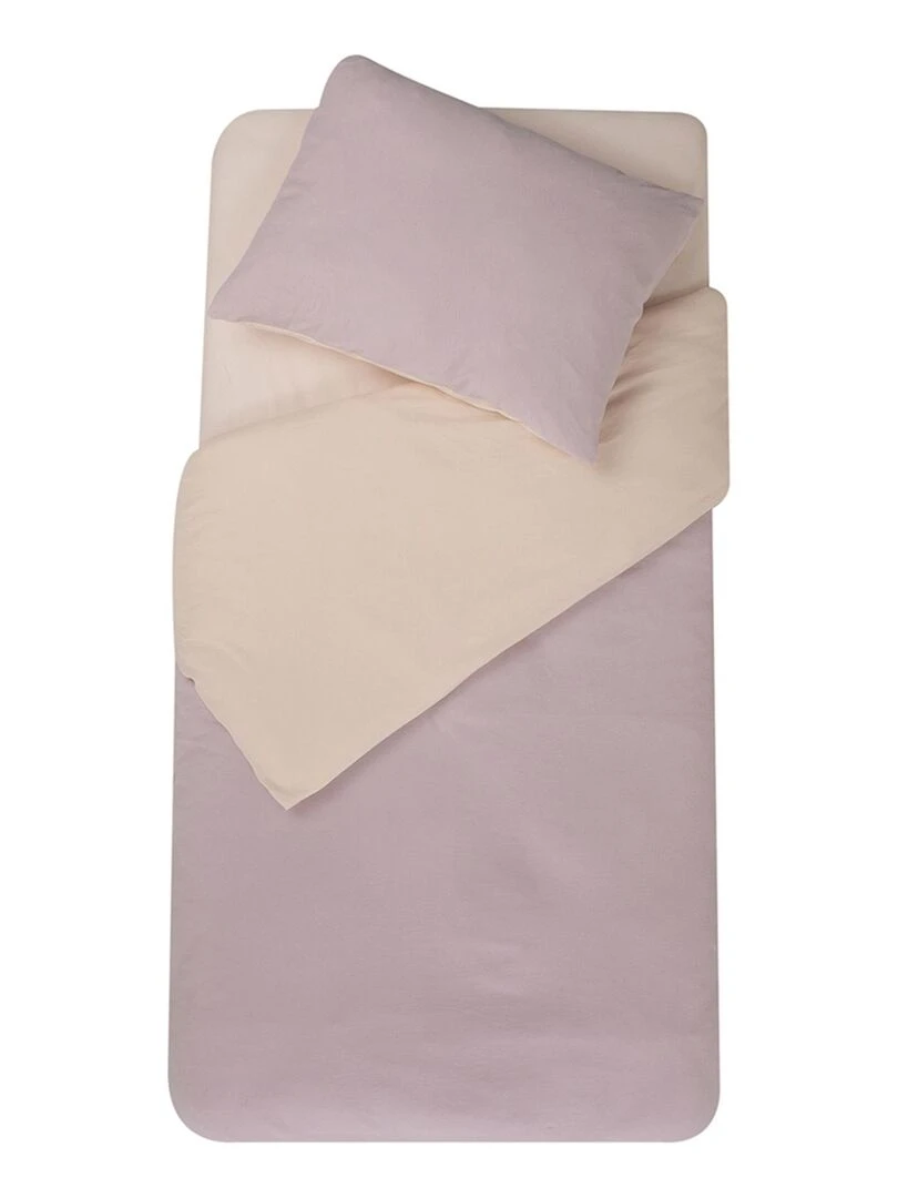 Parure de couette bicolore pour enfant Violet