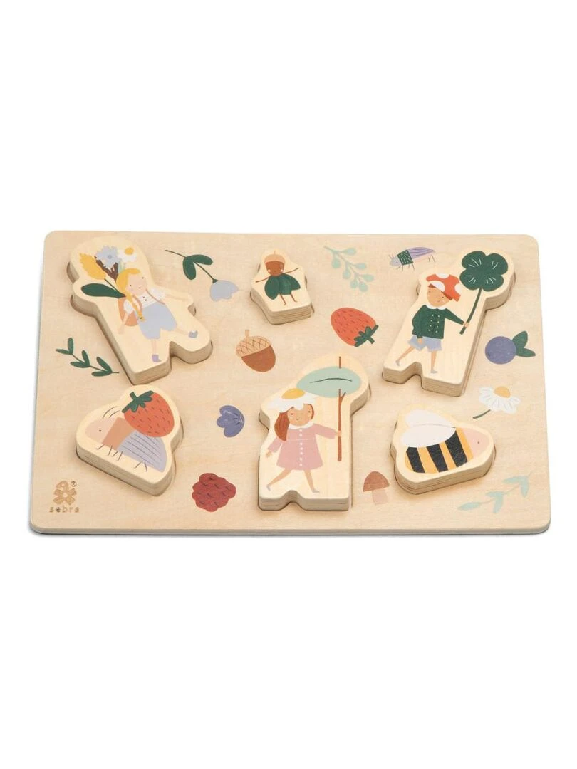 Grand puzzle en bois Pixie Land Sebra Multicolore