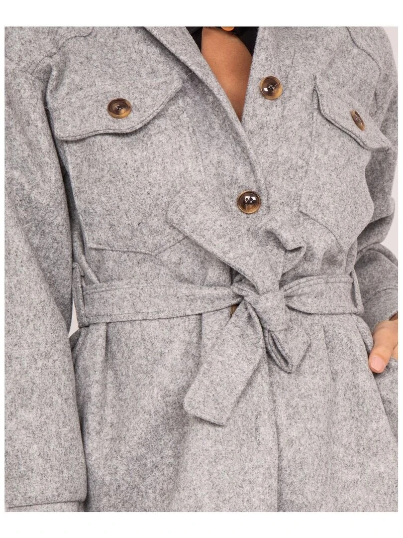 Surchemise UGENIE   Gris chiné