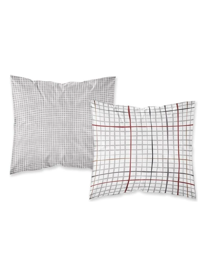 Housse de couette  Sunshine Milano + taie(s) 100% coton 57 fils   Gris
