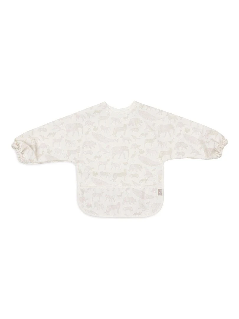 Bavoir à manches imperméable Animals Nougat Beige
