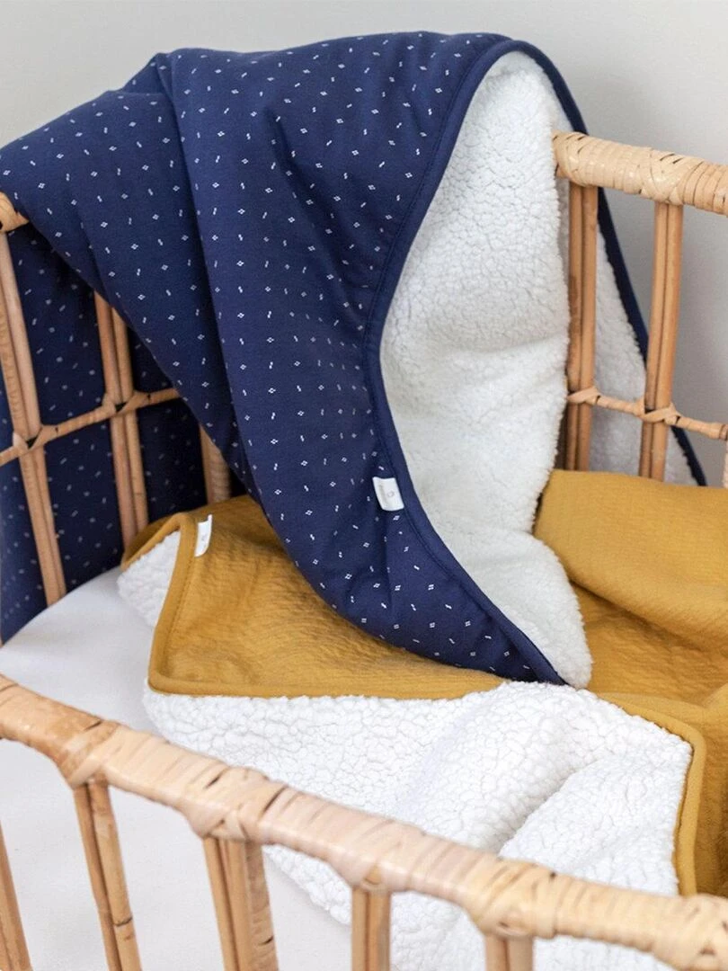 Bemini Couverture Pady tetra jersey et teddy Doré/or