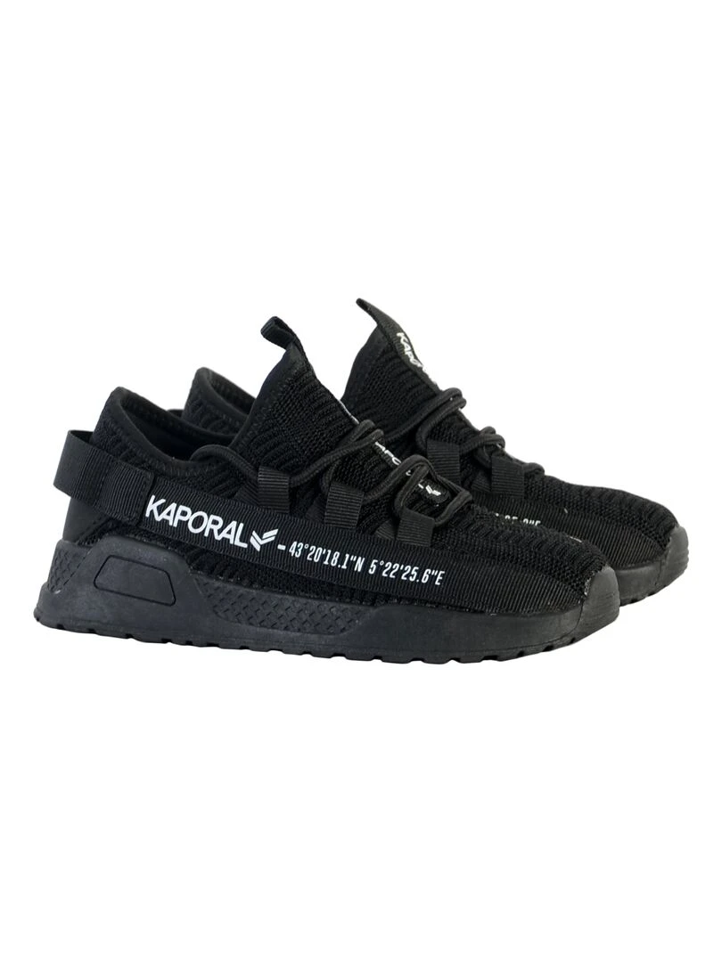 Basket à Lacets Enfant Kaporal Dofini   Noir