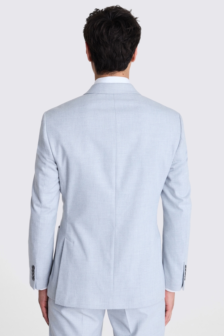 Tailored Fit Light Grey Flannel Jacket    Buy Online at Moss