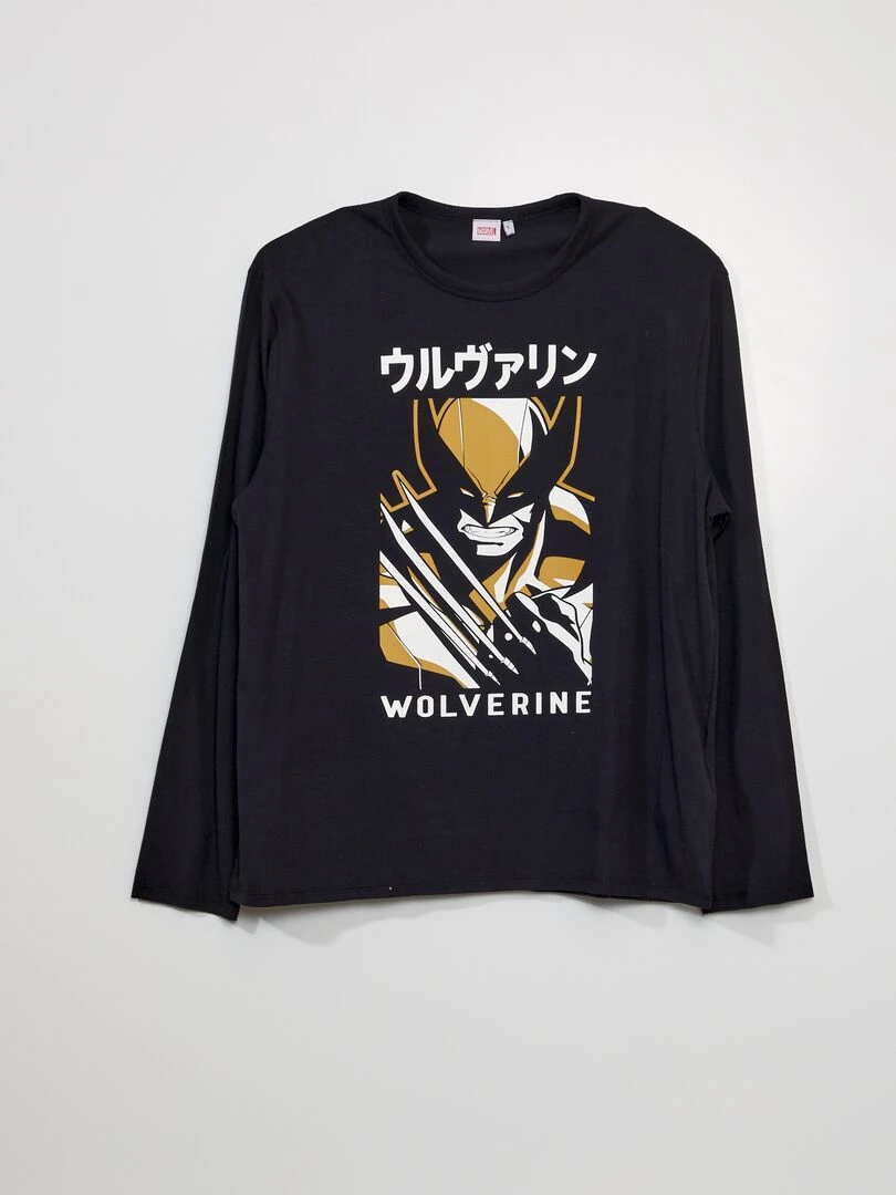 Pyjama 'Wolverine'   2 pièces   Noir