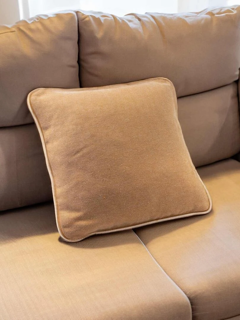 Coussin d'ameublement à chevrons   Cuivre