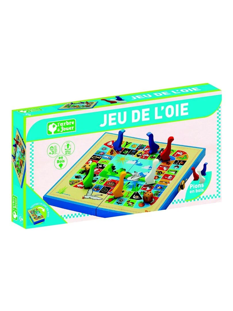 Coffret Jeu de l'Oie en bois   N/A