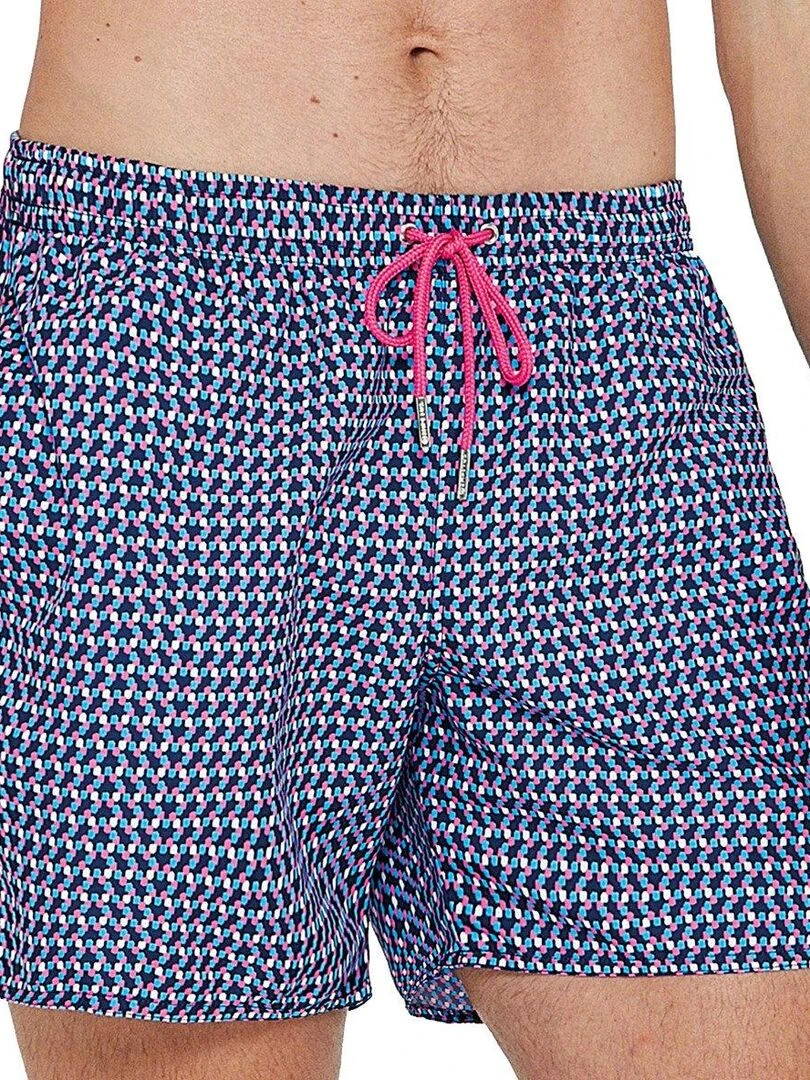 Maillot de bain short imprimé moderne Beausoleil Bleu
