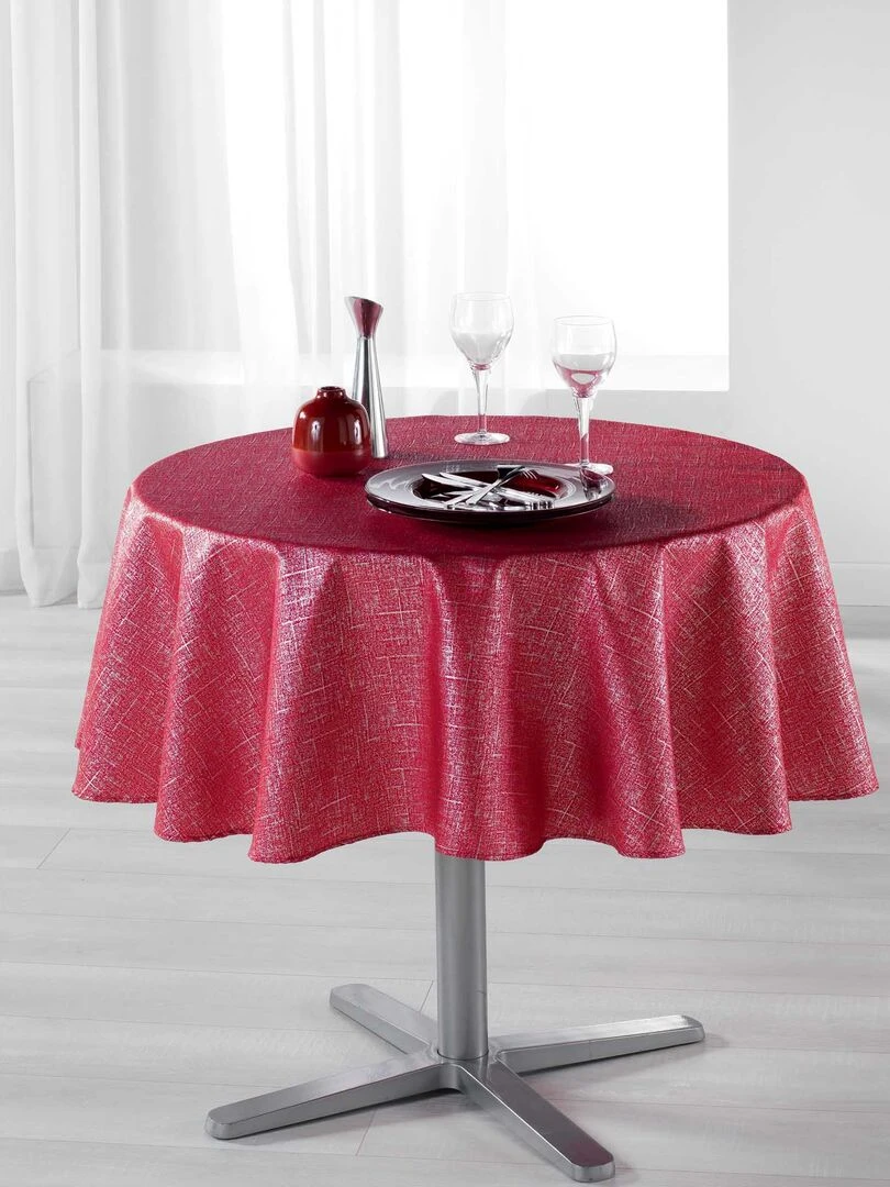 Nappe ronde 180cm Palaccio Rouge   Rouge