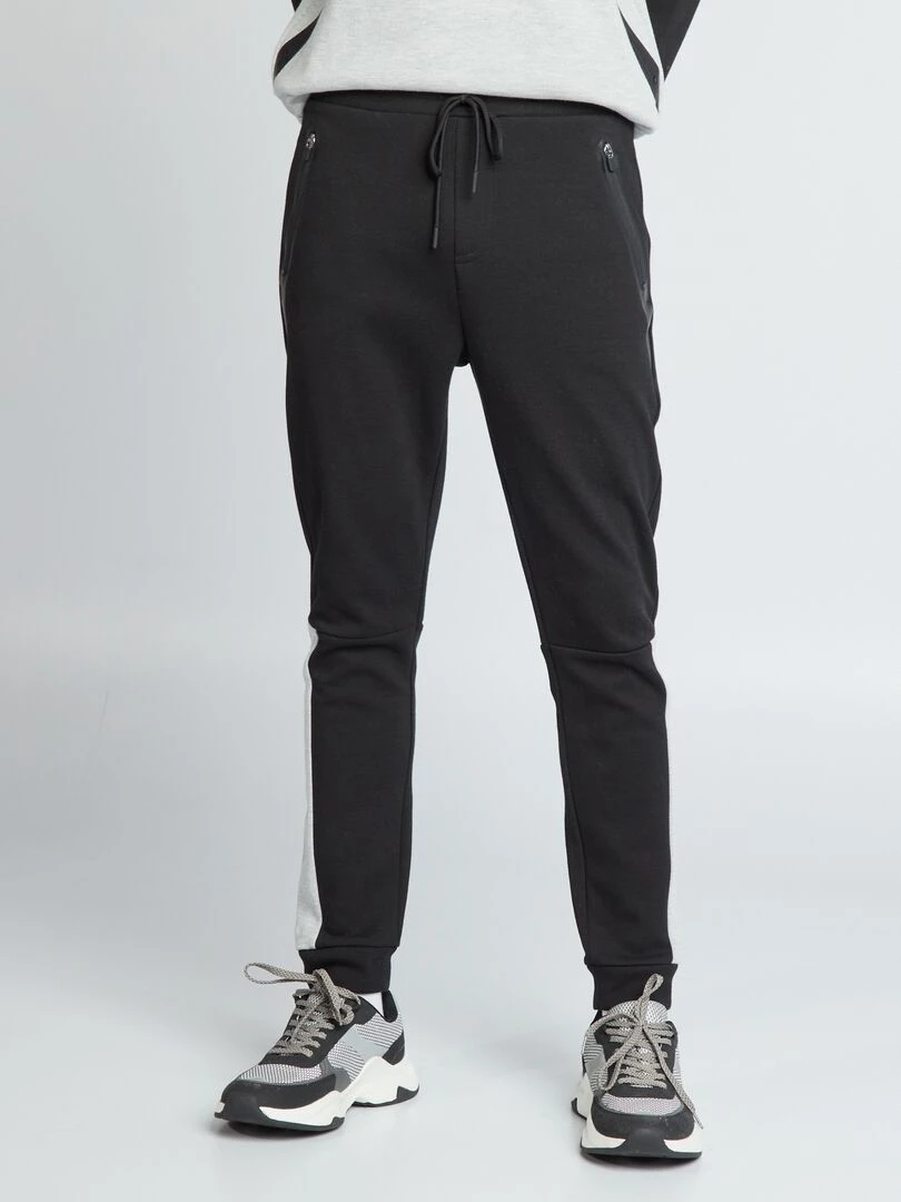 Lot de 3 paires de chaussettes imprimé 'damier'   Noir