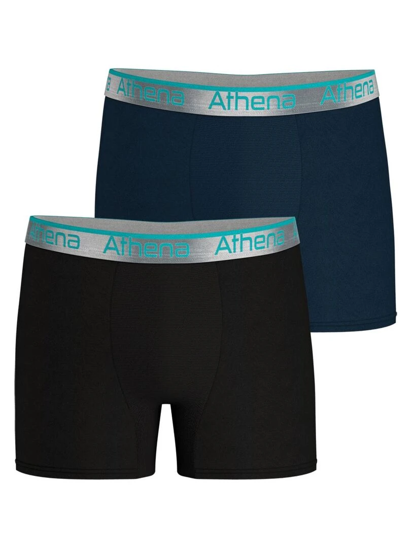 Lot de 2 boxers homme 720 Stretch Adjust Bleu Noir