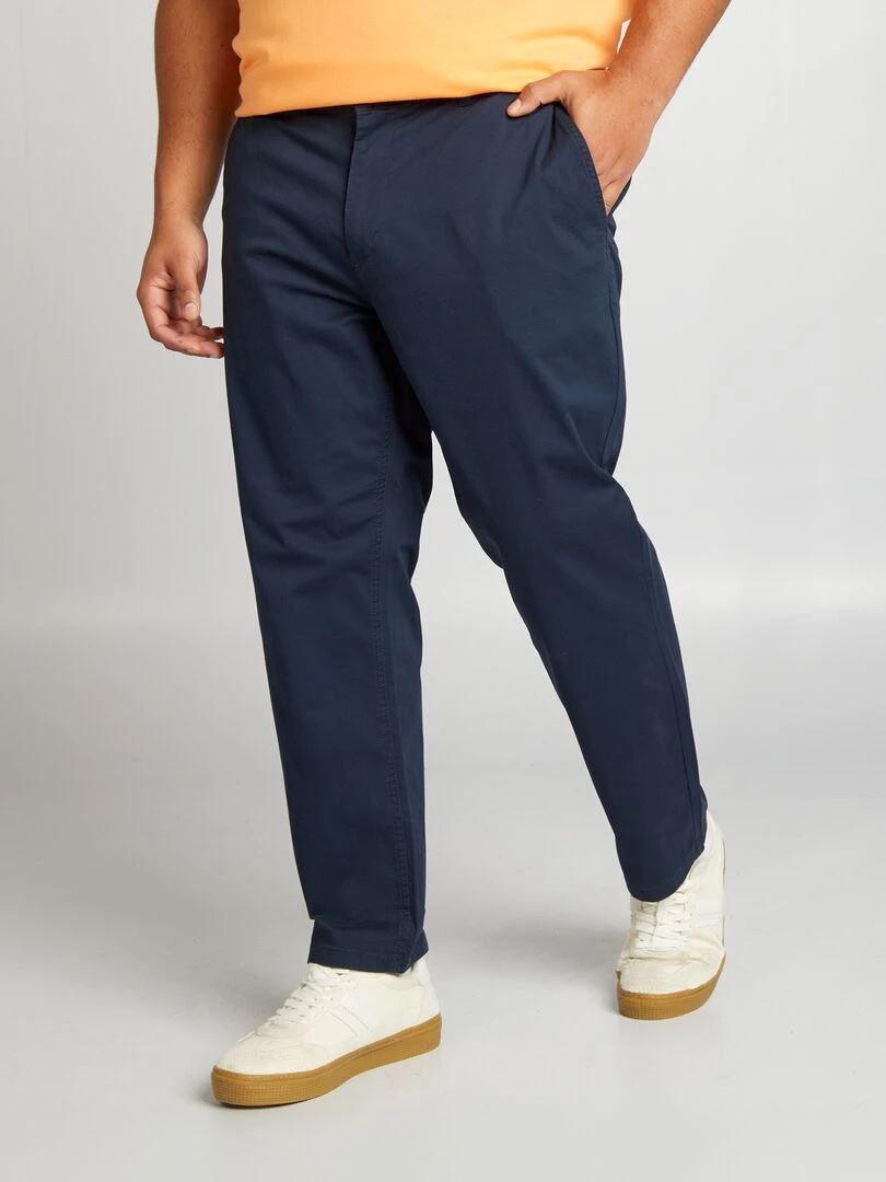Pantalon chino droit L30 bleu marine
