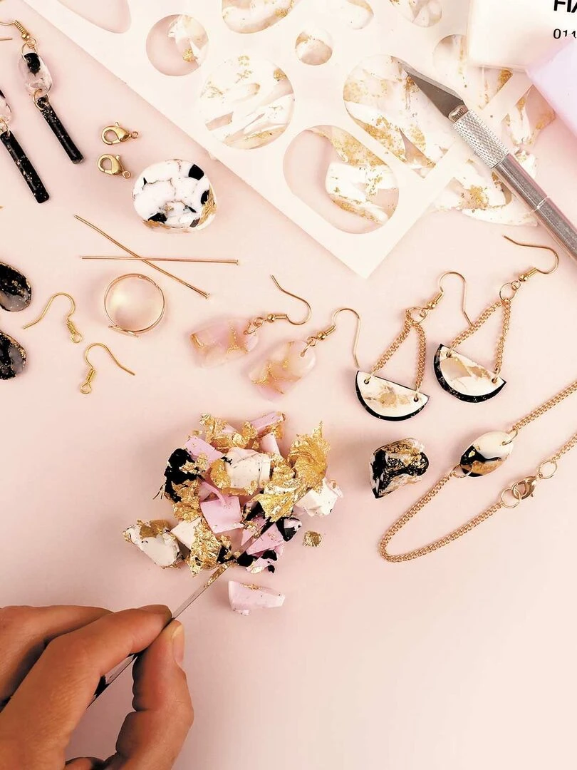 Coffret DIY bijoux marbrés   N/A