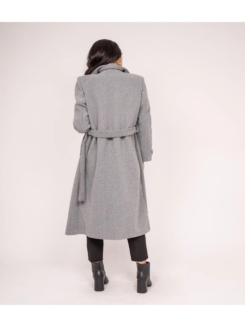 Manteau long UNIZI Gris chiné