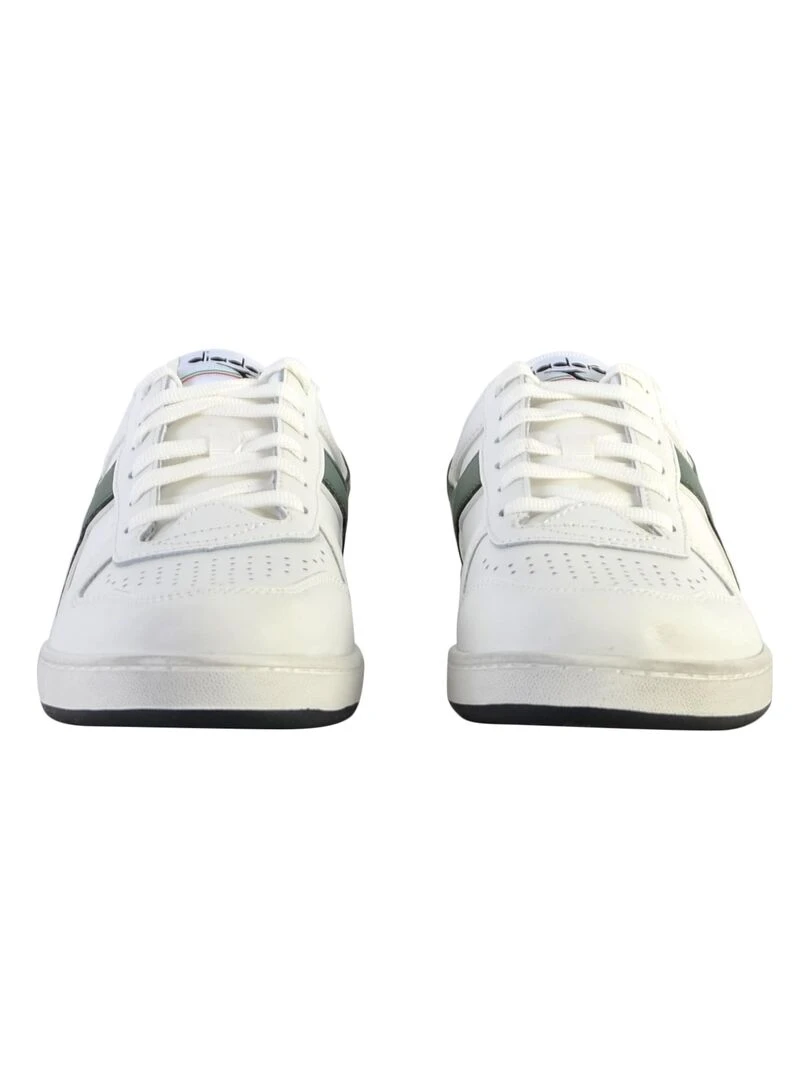 Basket Cuir Diadora Magic Low Icona   Blanc