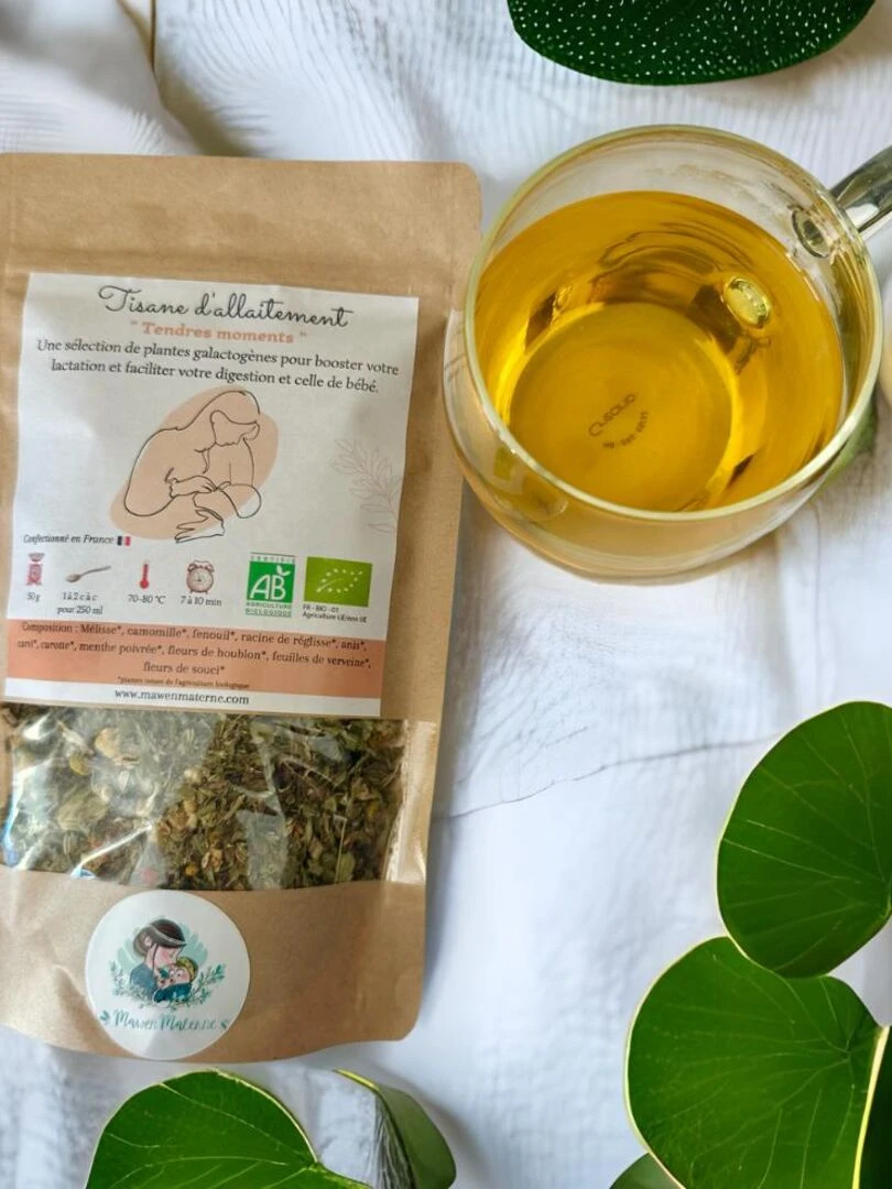 Tisane d'allaitement BIO 'Tendres moments' VRAC 50g   Vert