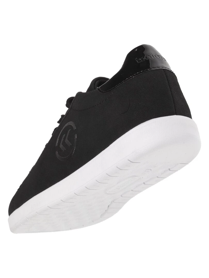Baskets Confort Femme Effet Nubuck Noir   Noir
