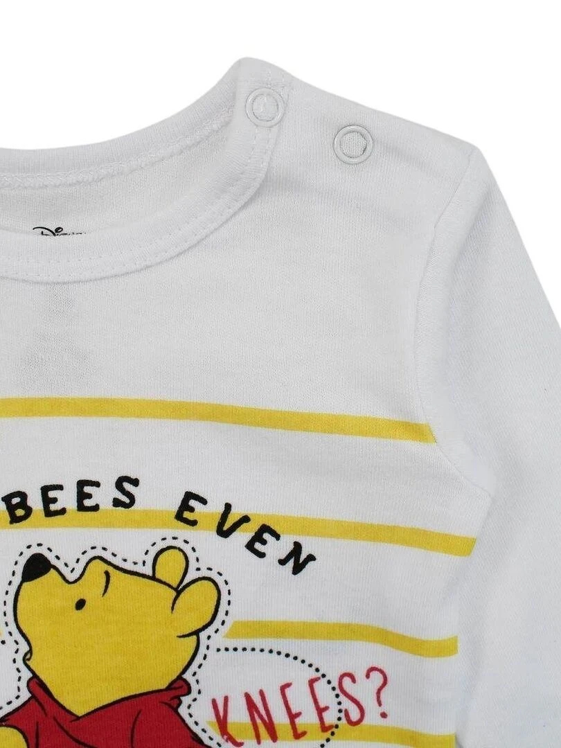 Disney   Ensemble ​​Body pantalon bébé garçon Imprimé Winnie L'ourson   Blanc