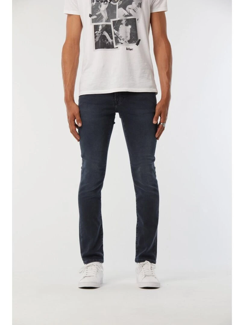 Lee Cooper Jean coton slim LC128 Bleu Noir