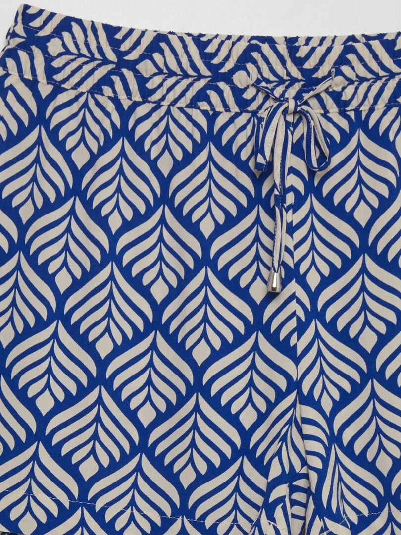 Short fluide 'JDY'   Bleu