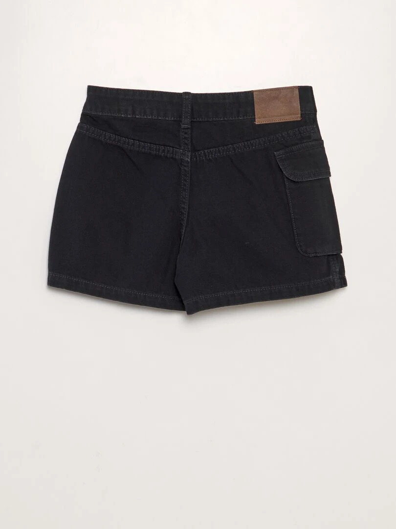 Jupe short en jean Gris