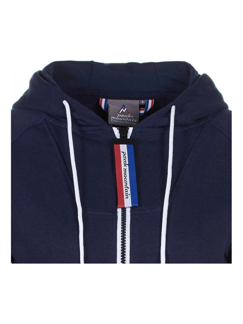 Sweat zippé à capuche femme ANDORE   Bleu marine