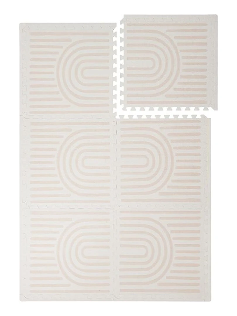 Tapis de jeu mousse LINEAR PUZZLEMAT LINEN Beige