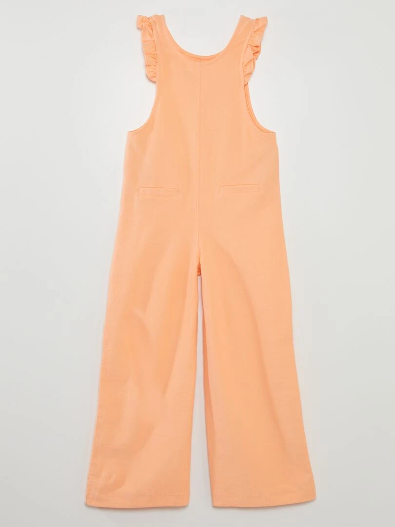 Combinaison en maille côtelée   Orange