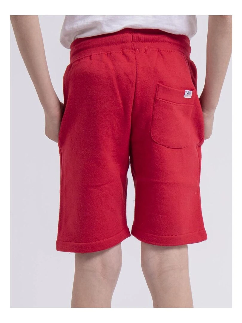 Bermuda molleton BIDMIN J Rouge