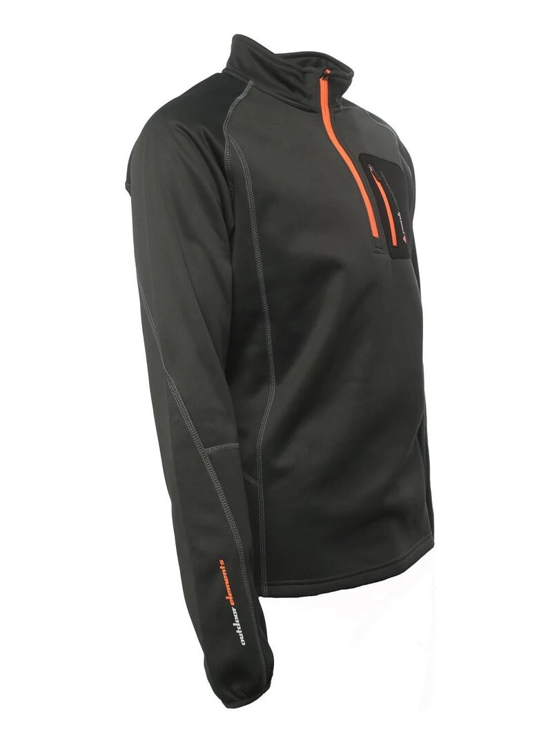 Sweat polaire homme CERUNO   PEAK MOUNTAIN   Gris