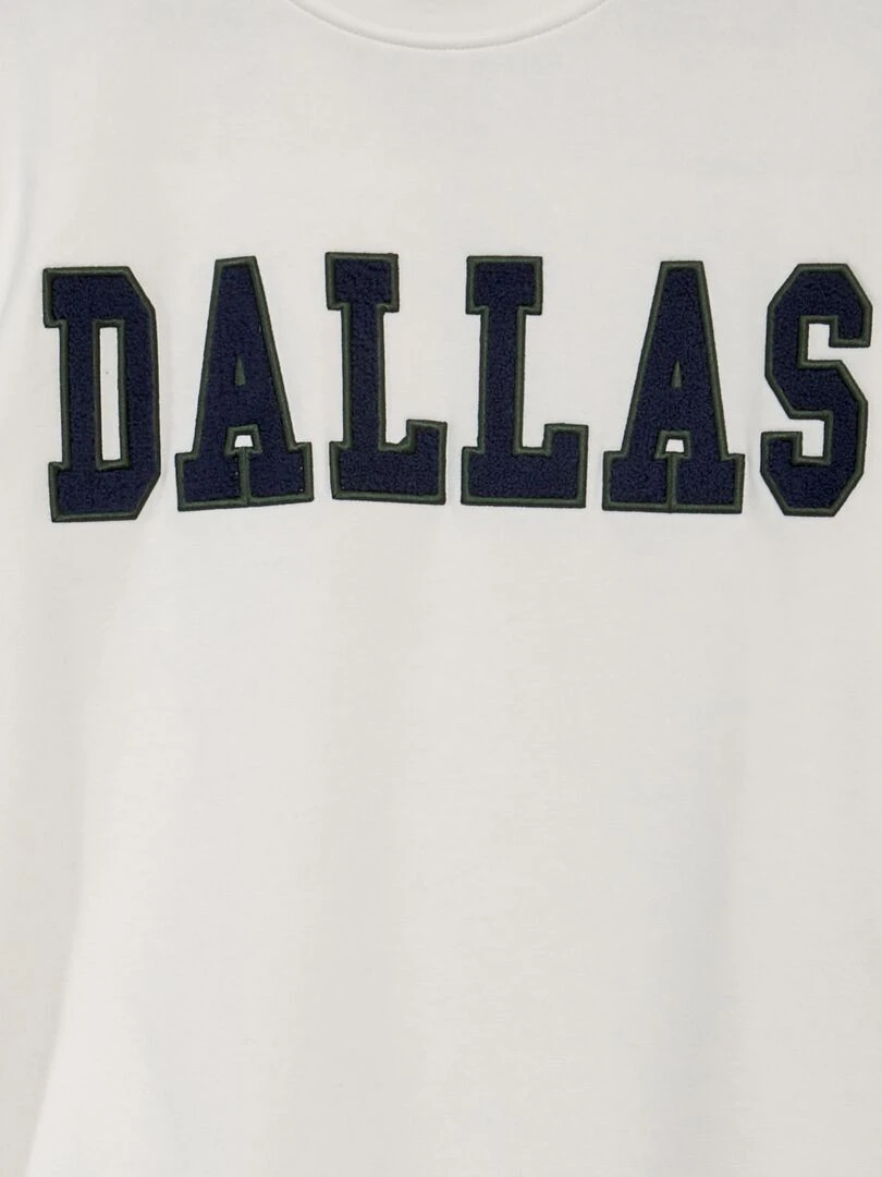 Pull rayé à col camionneur   Blanc/vert