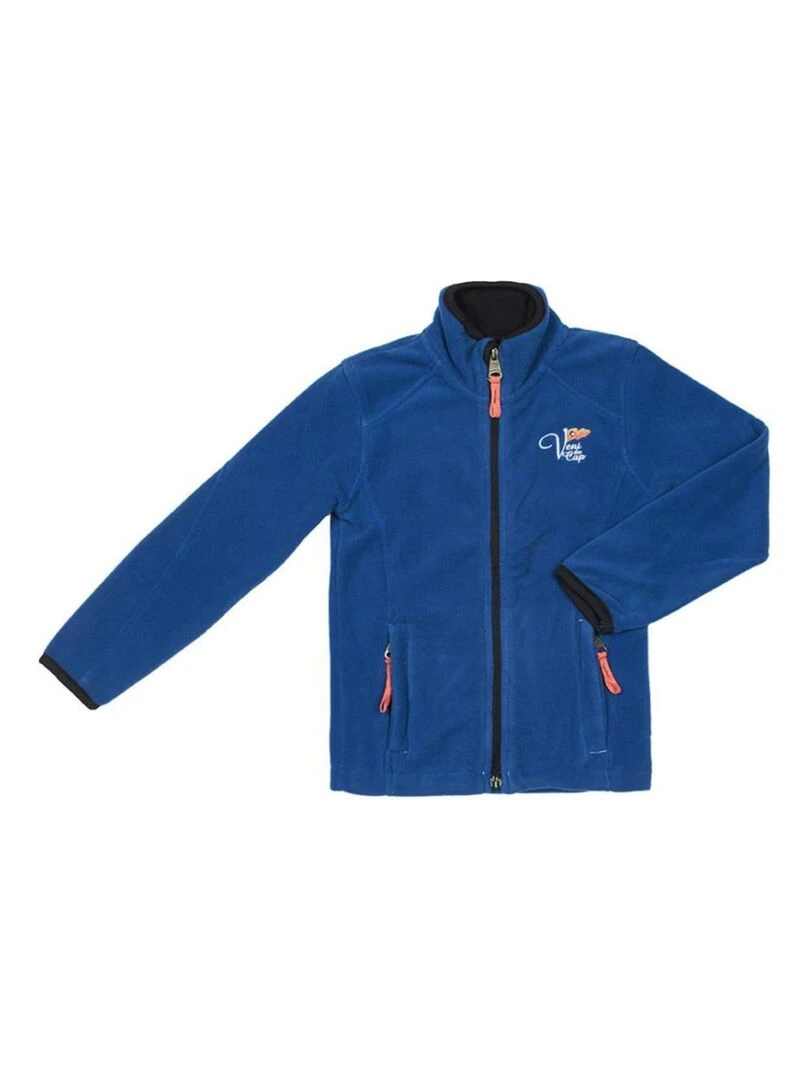 Blouson polaire fille GALICEA VENT DU CAP Bleu