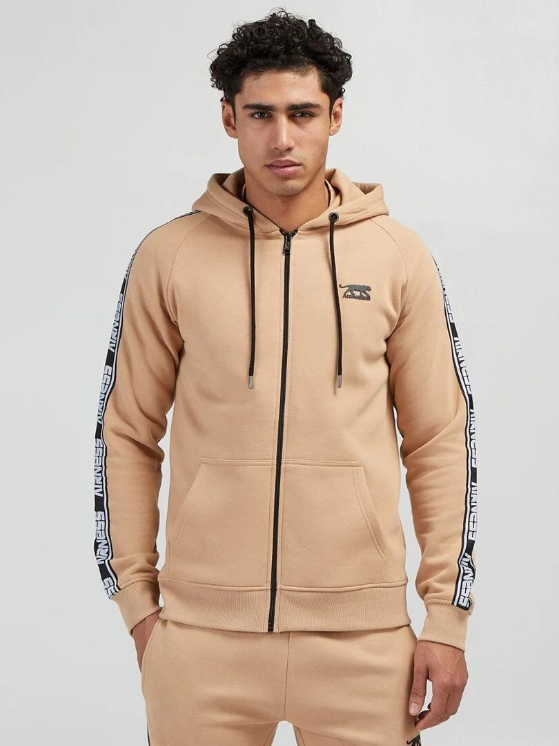 HOODIE ZIPPE NERVE Airness Beige