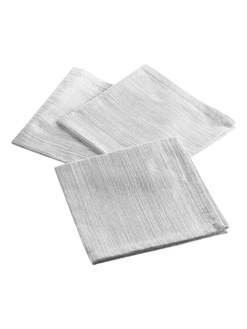 3 Serviettes de table Collection Elégance Rouge