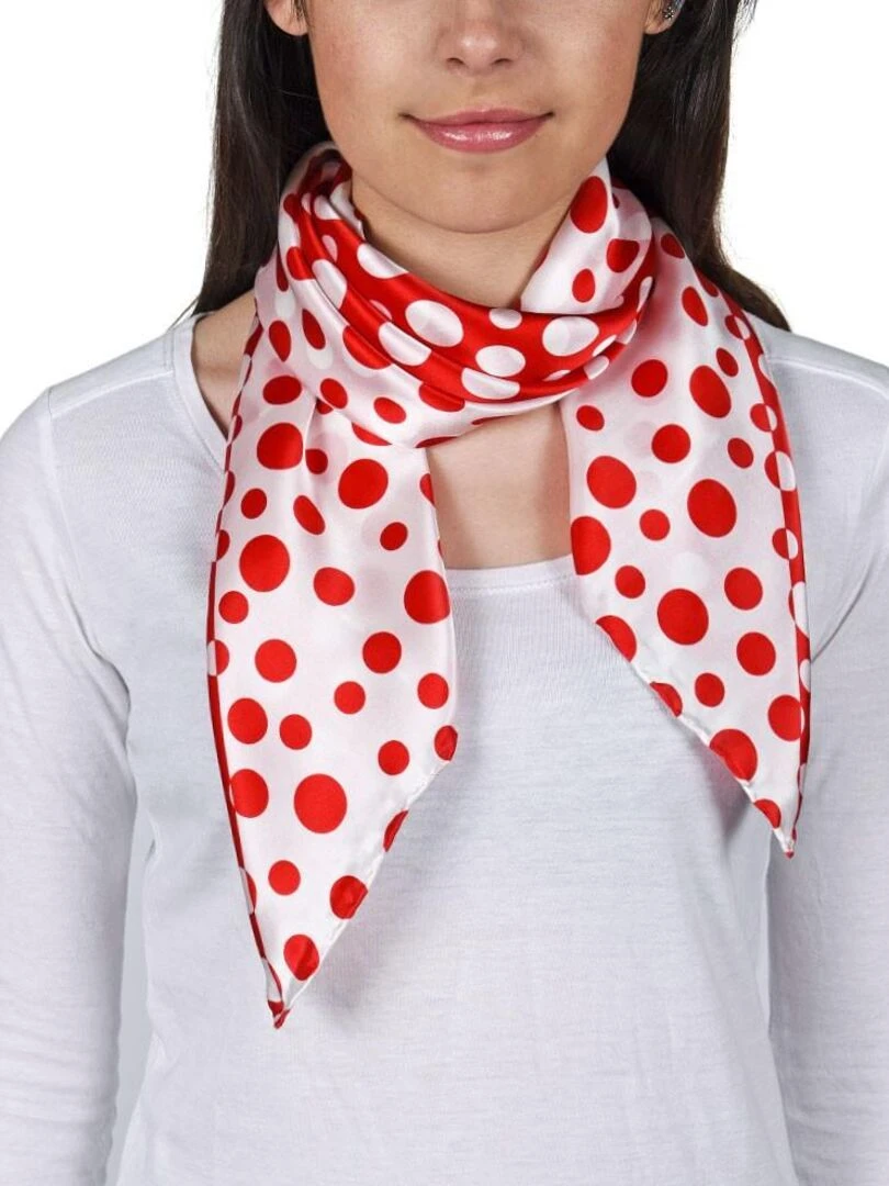 Carré de soie Premium Ofana   Rouge