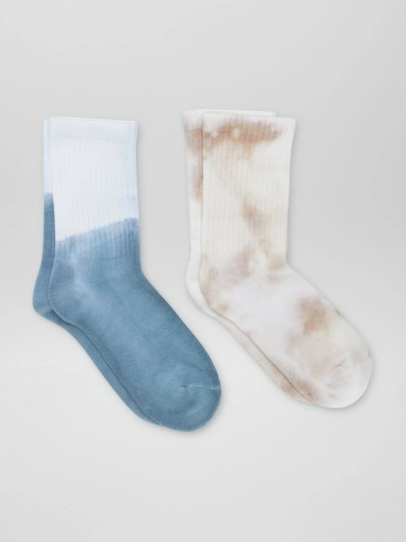Lot de chaussettes imprimées 2 paires BEIGE