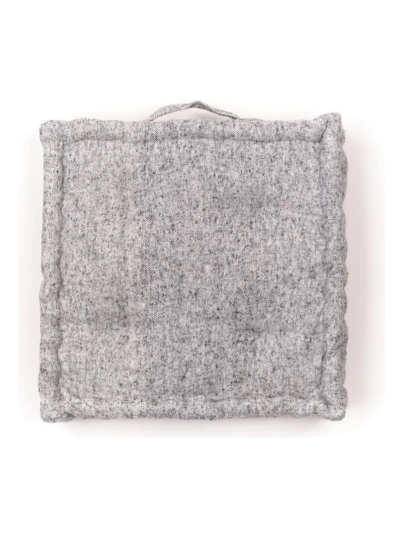Coussin de sol carré 'MOUNTAIN' 'TODAY' Gris clair