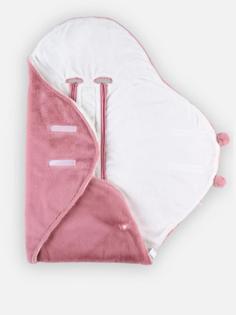 Couverture promenade longs poils    Noukie's   Rose