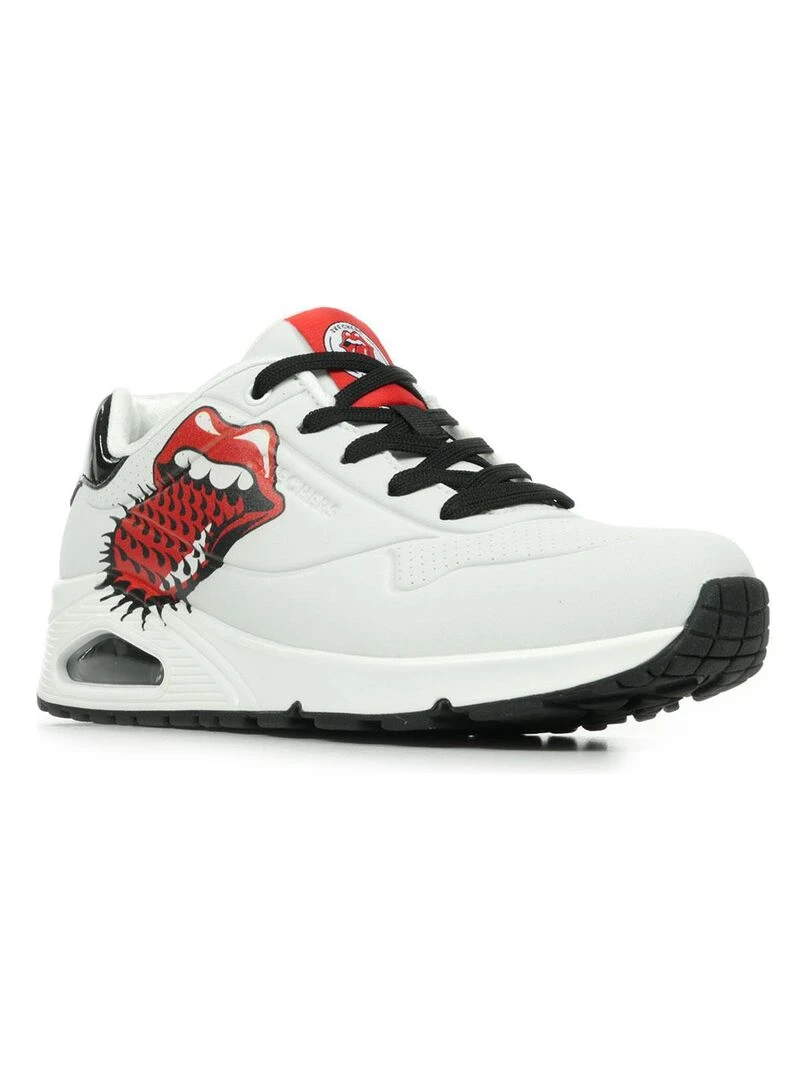 Baskets Skechers Uno Rolling Stones Single Blanc