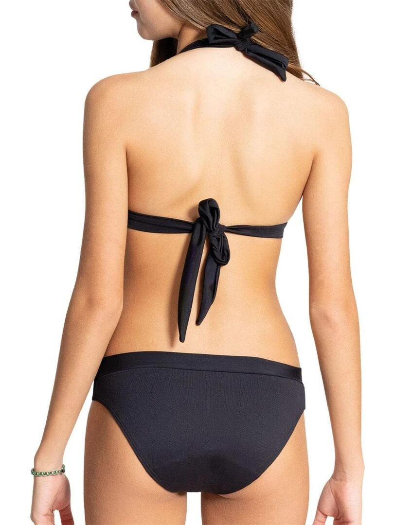 Maillot de bain 2 pièces pour règles fille   Noir