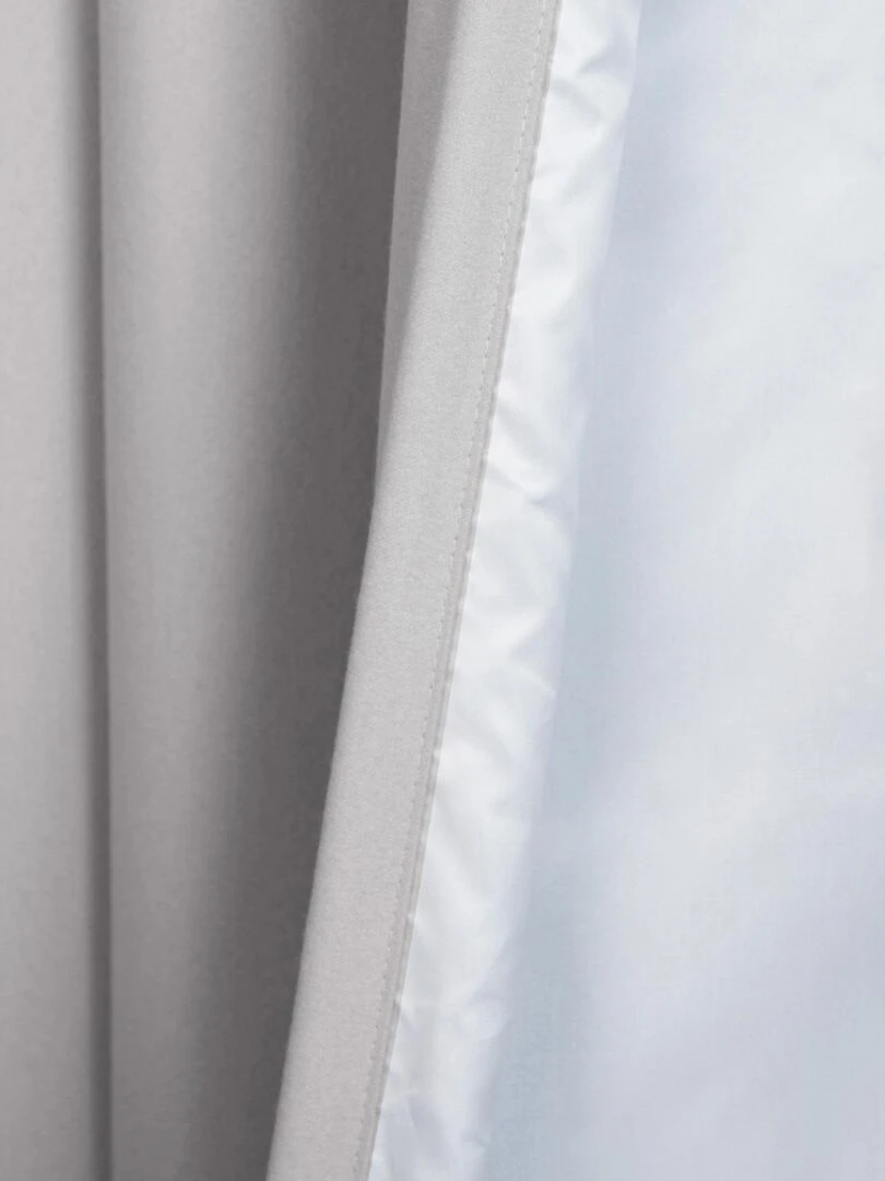 Rideau Aspect Flanelle Obscurcissant MOONDREAM Gris foncé