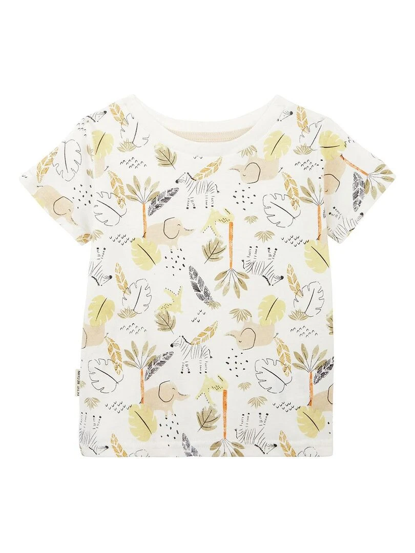 Pyjama enfant manches courtes écru Zagora Ecru
