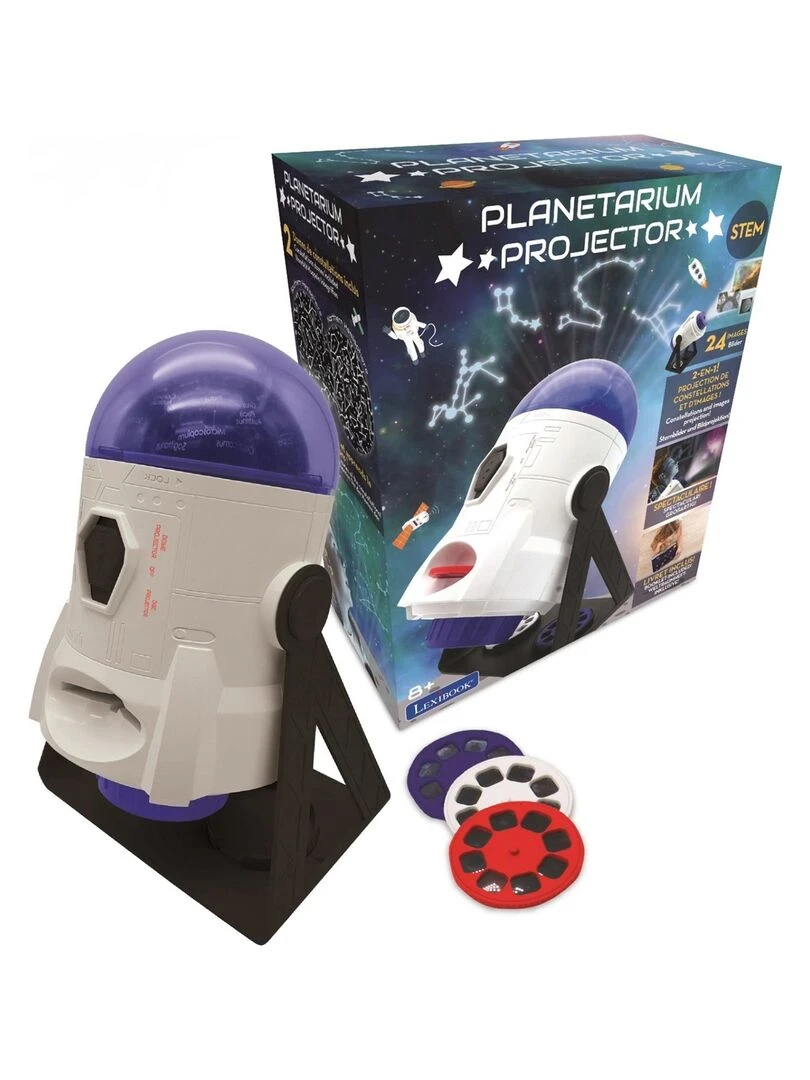 Projecteur Planetarium 360° Avec 24 Projections Carte Des Constellations Et Livret Pédagogique N/A