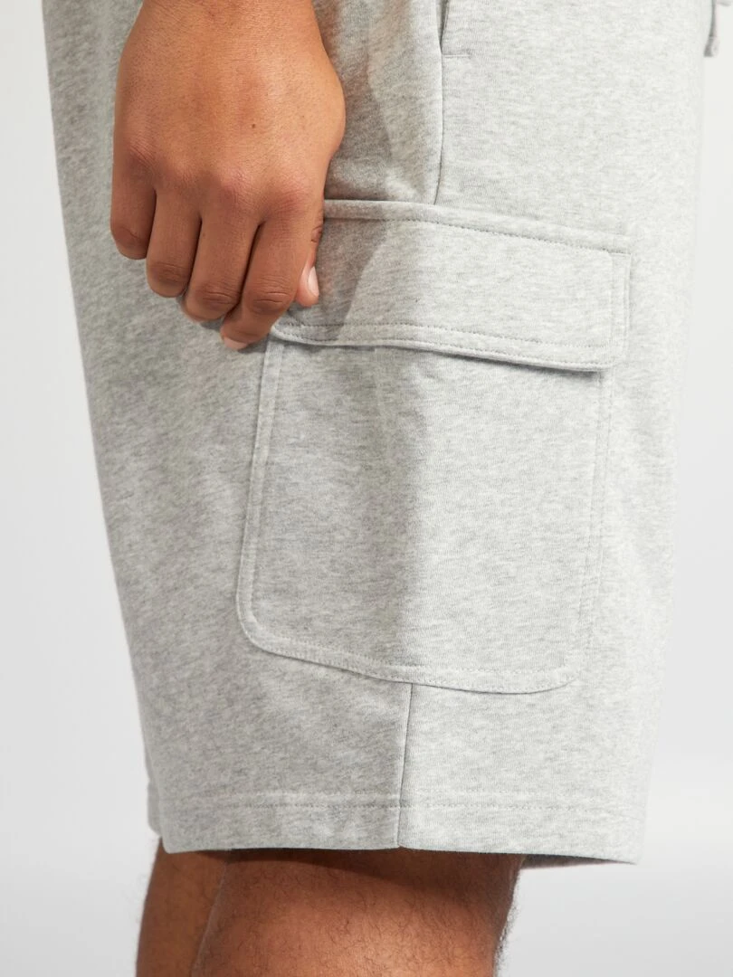 Bermuda avec poches à rabat   Gris