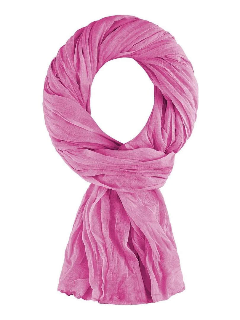 Chèche coton Uni Rose parme