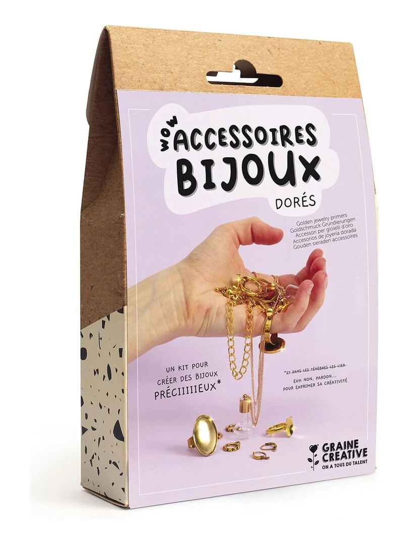 Coffret d'accessoires pour bijoux dorés   N/A